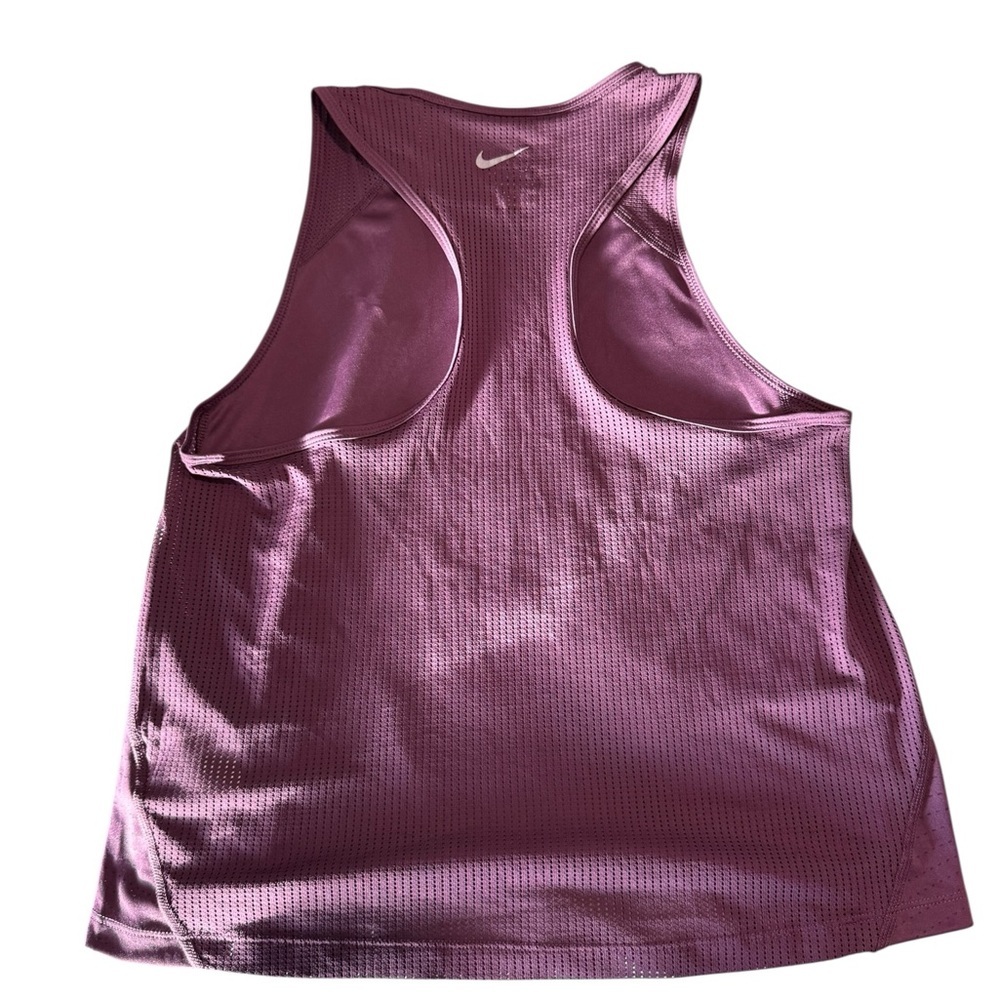 Nike Women’s Maroon Racerback Dri-FIT Tank - Picture 2 of 6